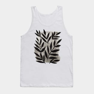 Black branches - grey background Tank Top